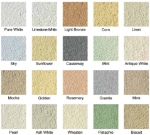 Image of a colour chart that showcases the range of colours that the K Rend Primer TC 15kg is available in.